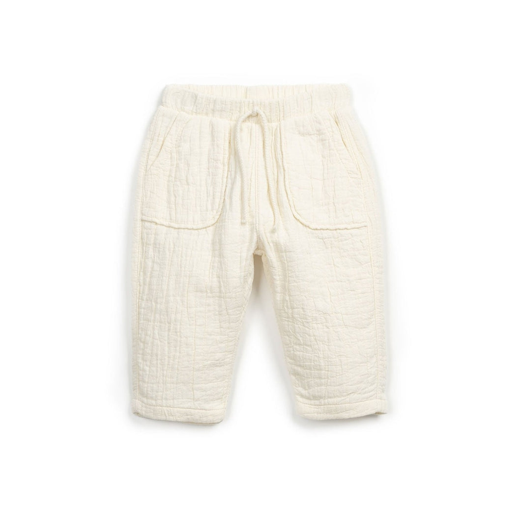 Play Up - Pants with Drawstring (White)