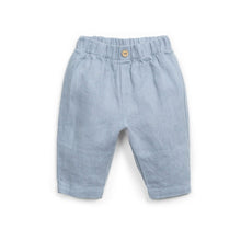 將圖片載入圖庫檢視器 Play Up - Linen Pants with Elastic Waist (Blue) 24M
