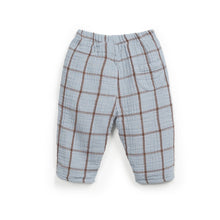 Load image into Gallery viewer, [預購] PLAY UP - Woven Checkered Pant (Blue)
