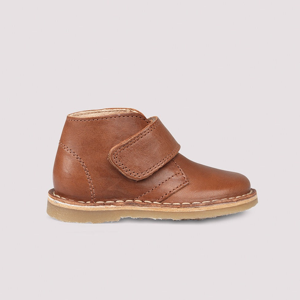 PETIT NORD - Desert Boot with Velcro (Cognac)