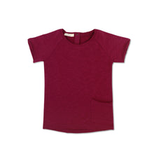 Load image into Gallery viewer, PHIL &amp; PHAE - Raw-edged tee s/s (Cranberry)
