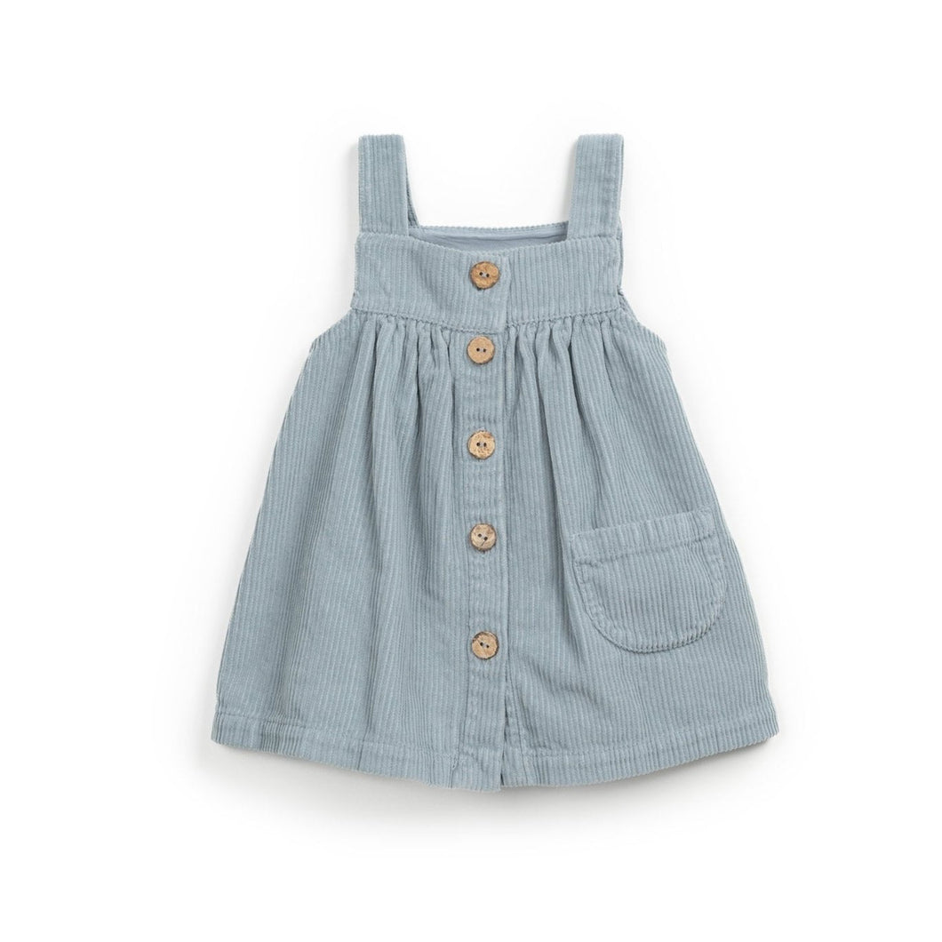 [預購] PLAY UP - Corduroy Dress (Blue)