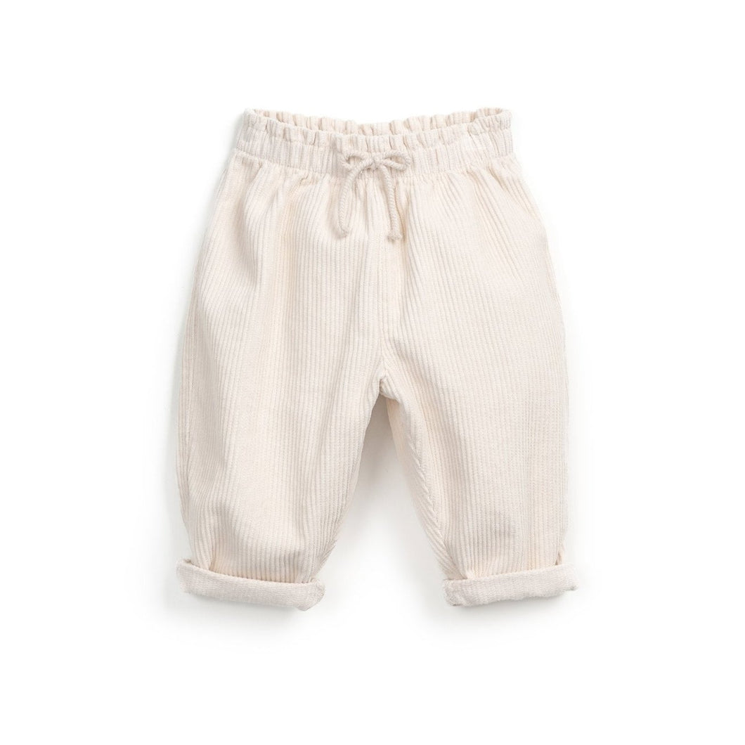 [預購] PLAY UP - Corduroy Pants (White)