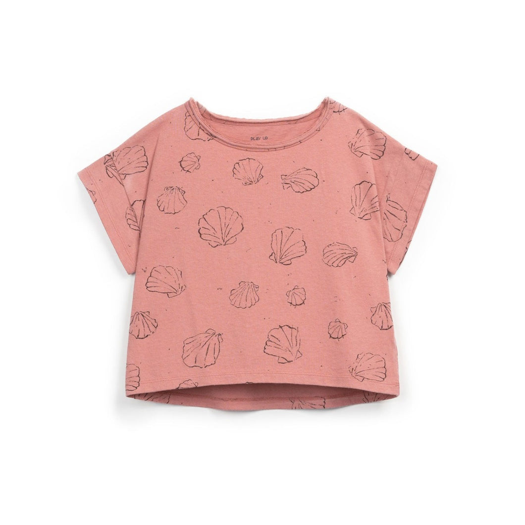 Play Up - T-Shirt with Seashell Print (Pink)