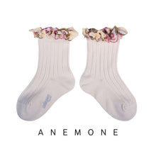 Load image into Gallery viewer, [預購] Collegien | Anemone - Ruffle Ribbed Ankle Socks (Snow White)
