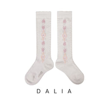 Load image into Gallery viewer, [預購] Collegien | Dalia - Flower Knee-high Socks (Snow)
