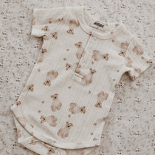 Load image into Gallery viewer, Matilda Teddy Stripe Bodysuit 3-6M
