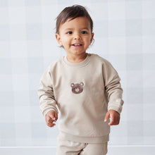 將圖片載入圖庫檢視器 Jamie Kay - Organic Cotton Damien Sweatshirt - Fawn Bear
