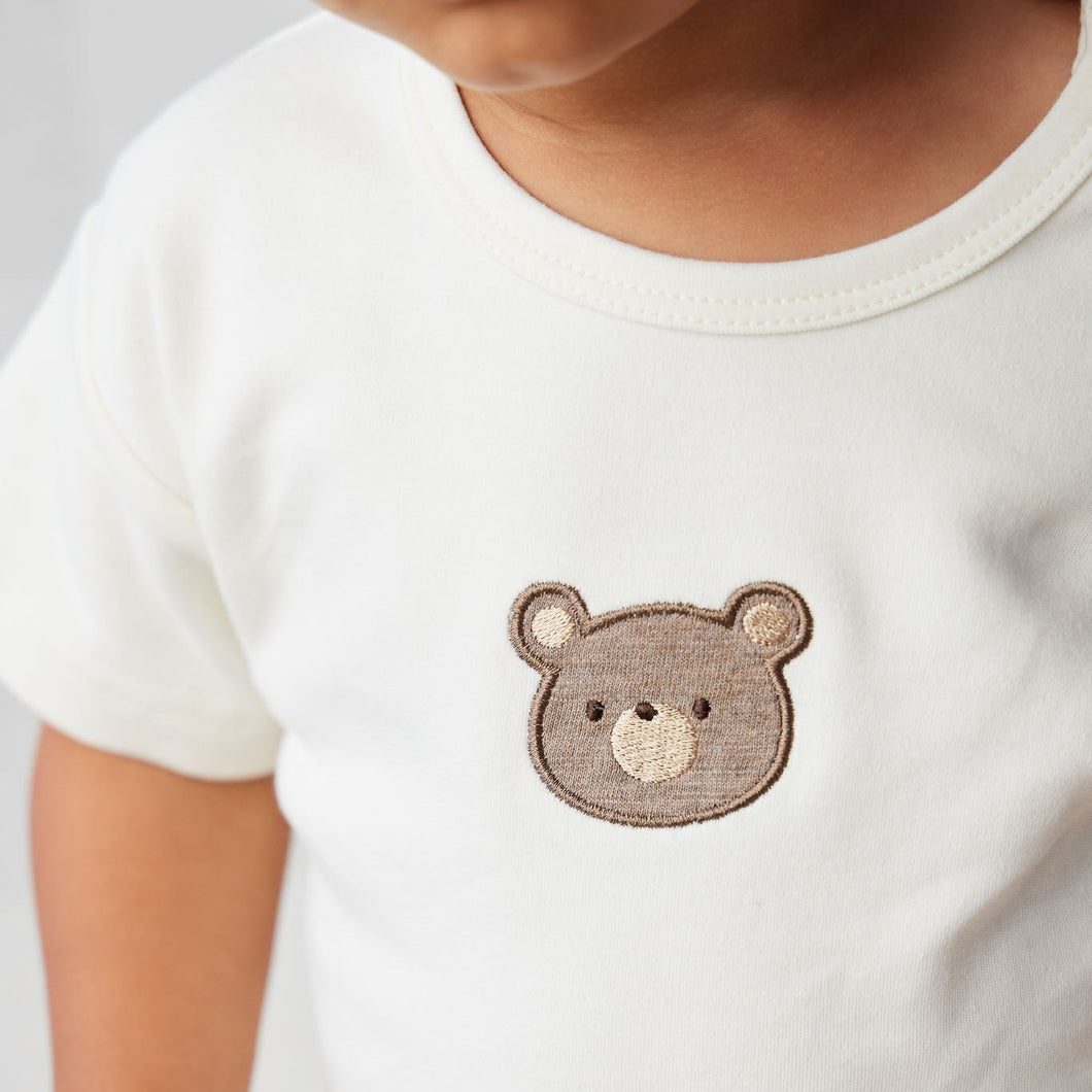 Jamie Kay - Pima Cotton Hunter Tee - Cloud Bear