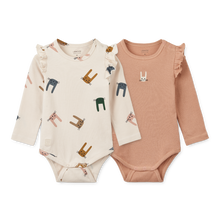 Load image into Gallery viewer, LIEWOOD - 2 Pack Long Sleeve Bodysuit (Bunny Sandy)
