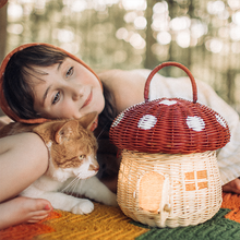 Load image into Gallery viewer, Olli Ella - 紅蘑菇籃 Red Mushroom Basket
