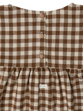 Load image into Gallery viewer, Organic Zoo - Chestnut Gingham Gather Dress
