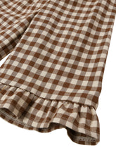 Load image into Gallery viewer, Organic Zoo - Chestnut Gingham Frill Culottes
