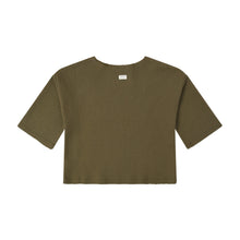 Load image into Gallery viewer, Organic Zoo - Olive Waffle Boxy Sweatshirt
