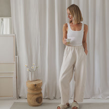 Load image into Gallery viewer, Organic Zoo - Adult Women&#39;s Ceramic White Linen Pants
