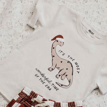 Load image into Gallery viewer, Era Christmas Dinosaur T-Shirt 2Y
