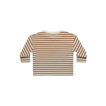 Load image into Gallery viewer, Quincy Mae - Long Sleeve Henly Tee (Cinnamon Stripe)
