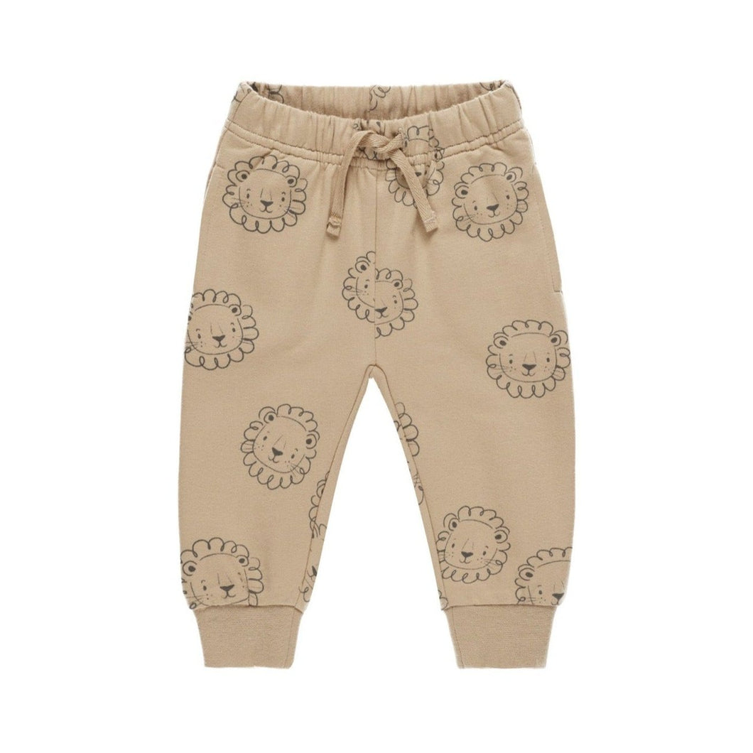 Quincy Mae - Relaxed Fleece Sweatpants (Lions) 2-3Y