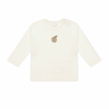 Load image into Gallery viewer, Jamie Kay - Pima Cotton Arnold Long Sleeve Top - Parchment Fresh Apple
