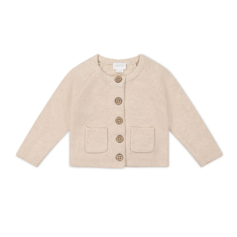 Jamie Kay - Aude Cardigan (Light Oatmeal Marle)