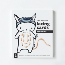 Load image into Gallery viewer, Wee Gallery - Lacing Cards (Baby Animals)
