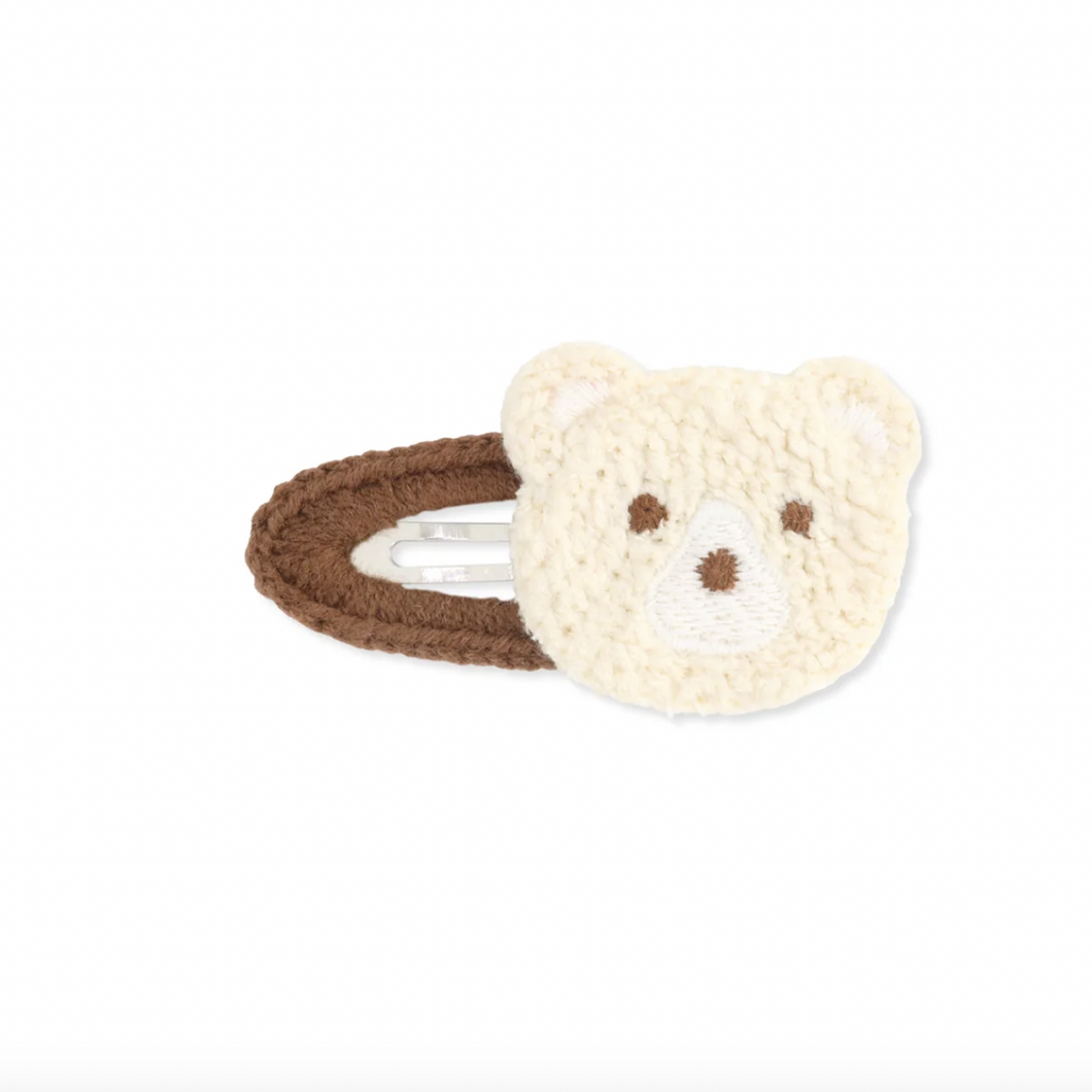 髮夾 / Teddy Bear Clip Brown