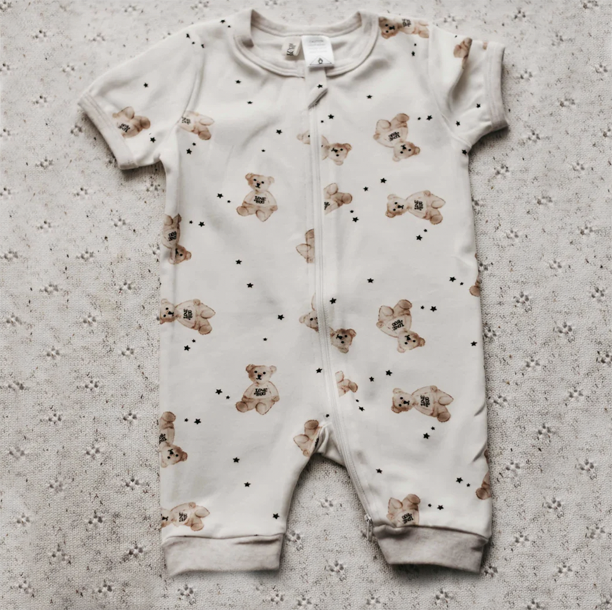 Teddy Summer Zip Up Jumpsuit 1Y