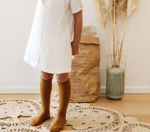 Load image into Gallery viewer, Collegien | Juliette - Pointelle Organic Cotton Knee Socks (Lamb)
