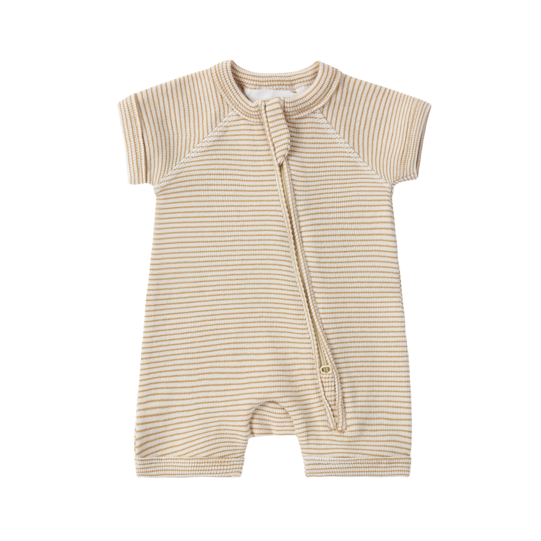 Susukoshi - Short Sleeve Zip Suit (Honey)